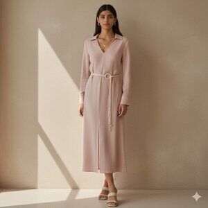 NWT Mon Renn Hermosa Long Sleeve Midi Dress
